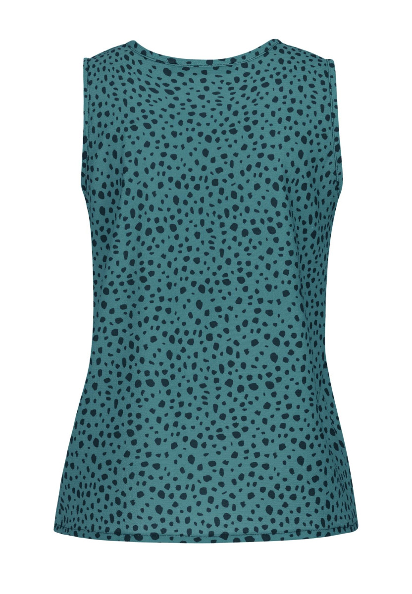 V-Neck Top with aop animal print