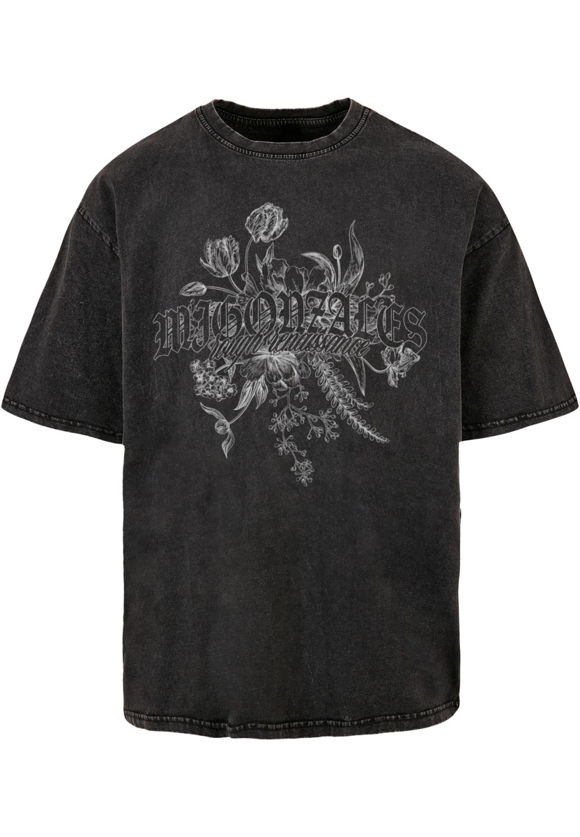 MJG Heavy Oversized Acid Washed Tee - Renaissance Bloom