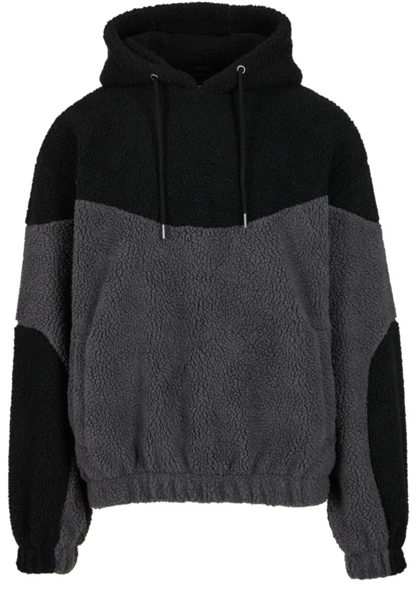Weavy Colorblock Teddy Hoodie