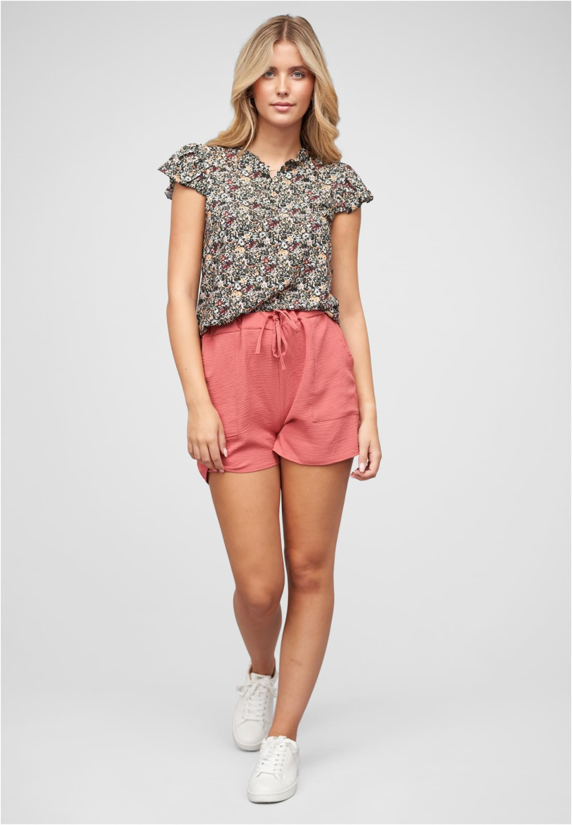 Musselin Shorts m. aufgesetzten Taschen