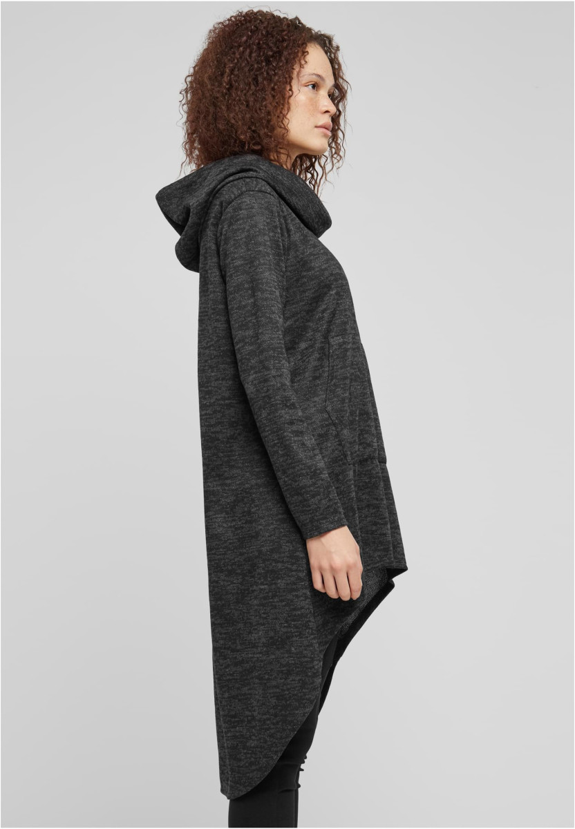 Cloud5ive Damen Kleid Turtle-Neck Hoodie Kleid Kapuze