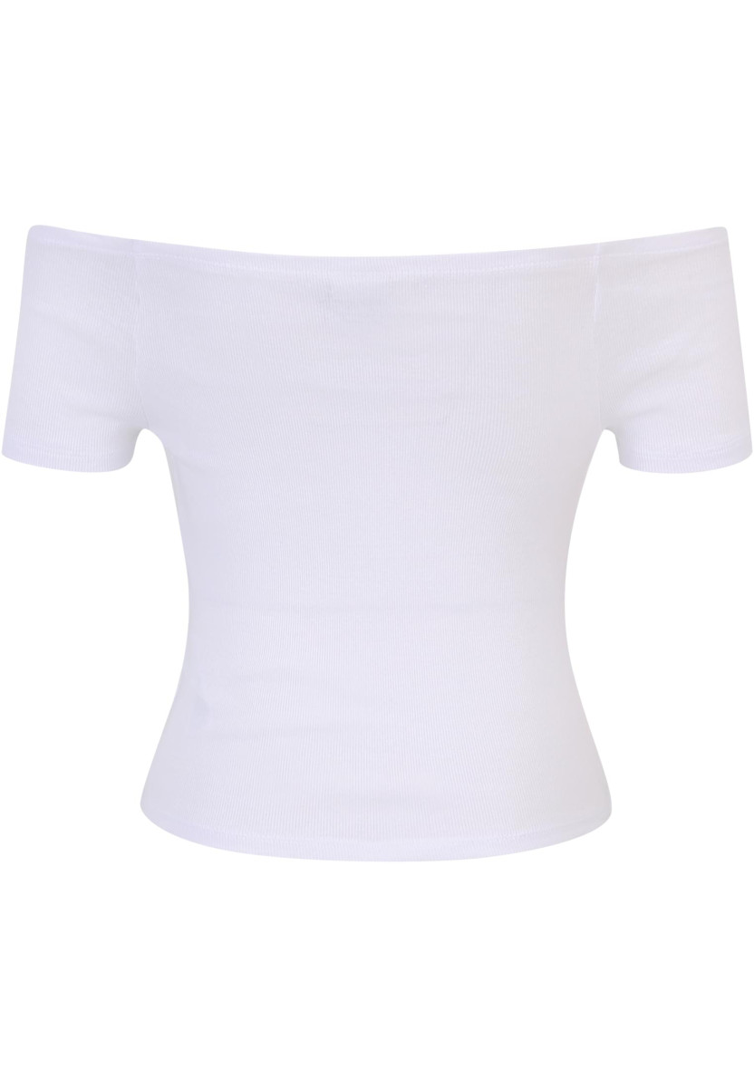 Ladies Off Shoulder Rib Tee 2-Pack