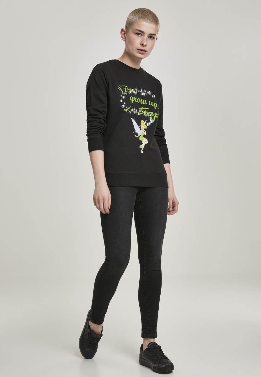 Ladies Tinkerbell Dont Grow Up Crewneck