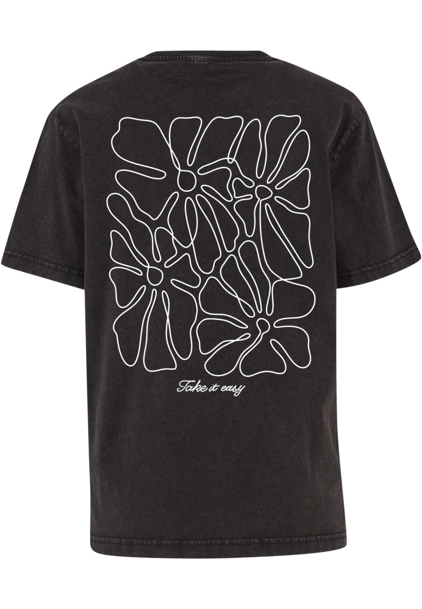 One Line Flowers Ladies Vintage Everyday Tee