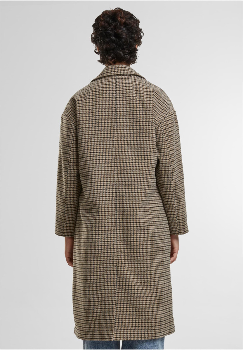 Ladies Oversized Plaid Coat