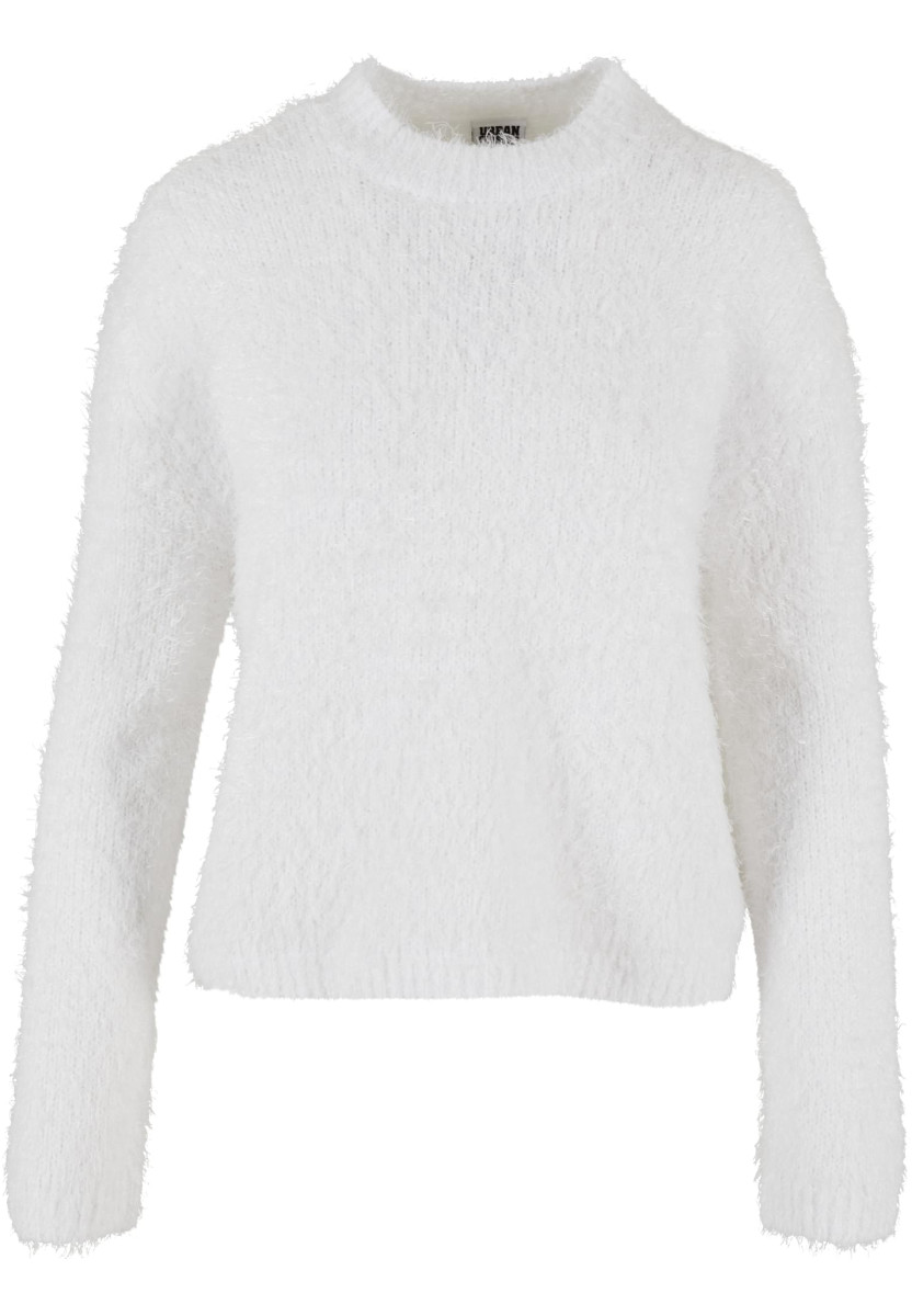 Ladies Feather Mock Neck Sweater