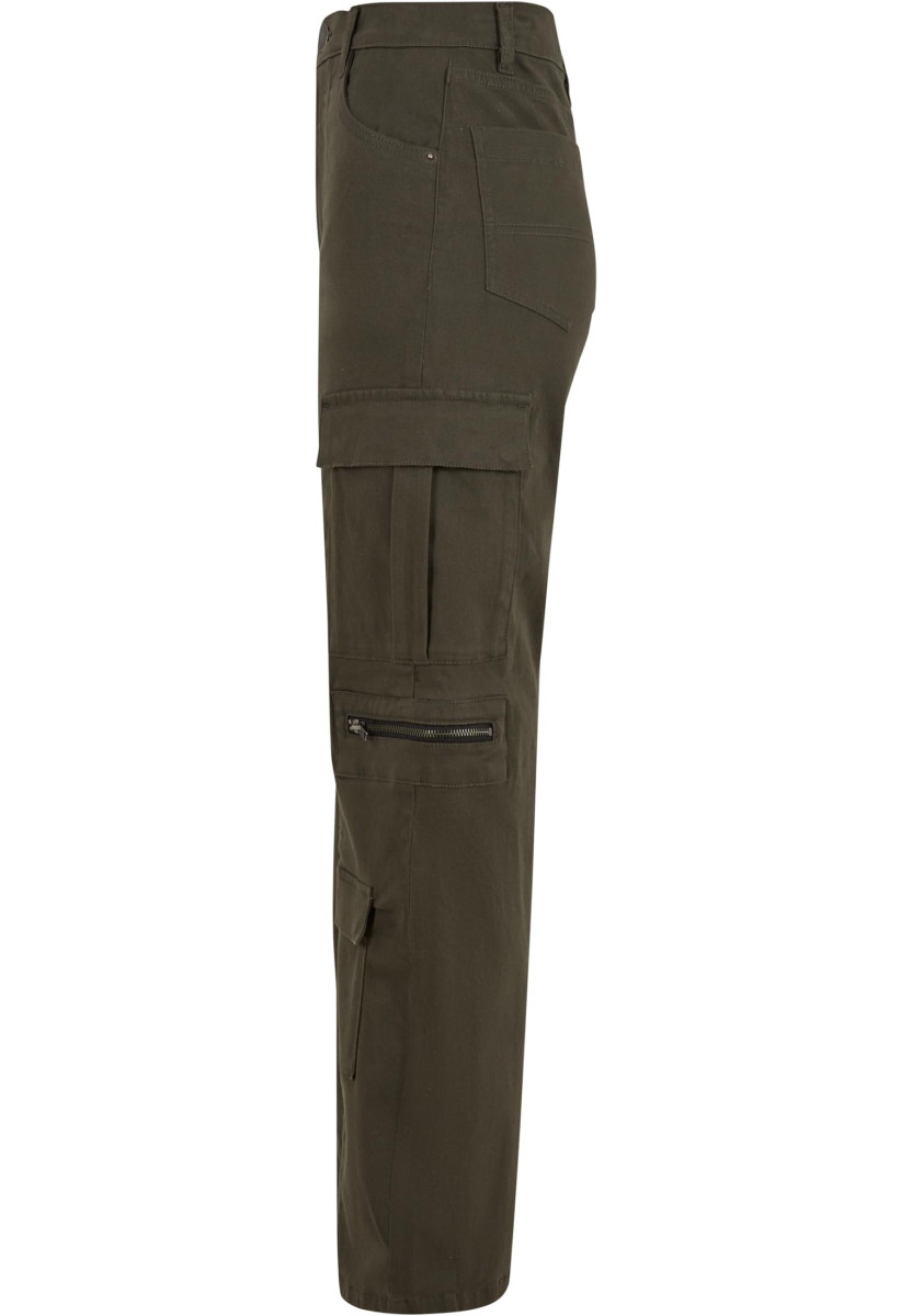 Ladies Loose Utility Stretch Twill Pants