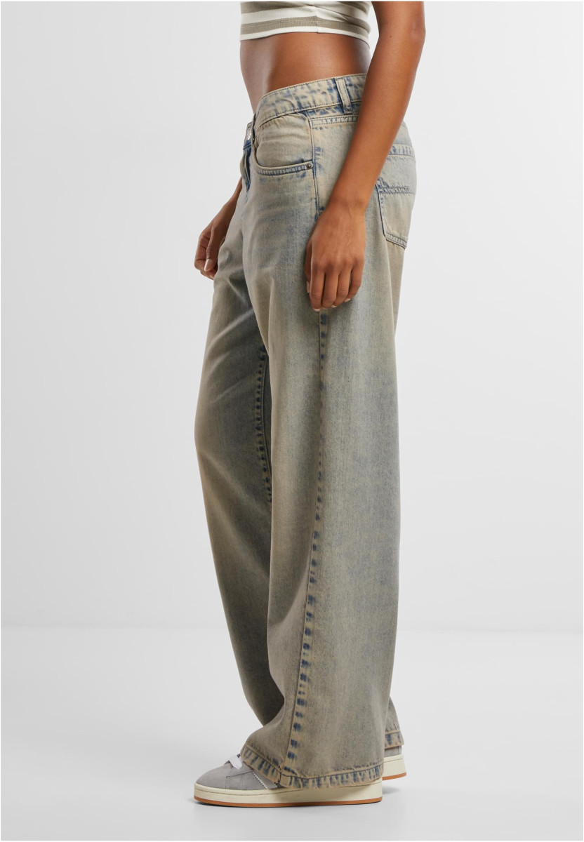 Ladies Low Waist Baggy Fit Denim