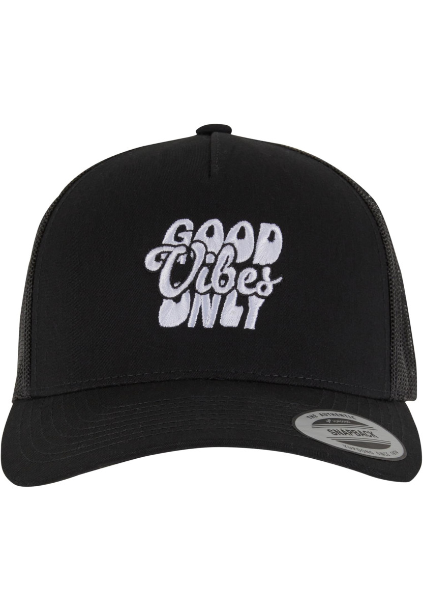 Good Vibes Only 
5-Panel Retro Trucker Cap