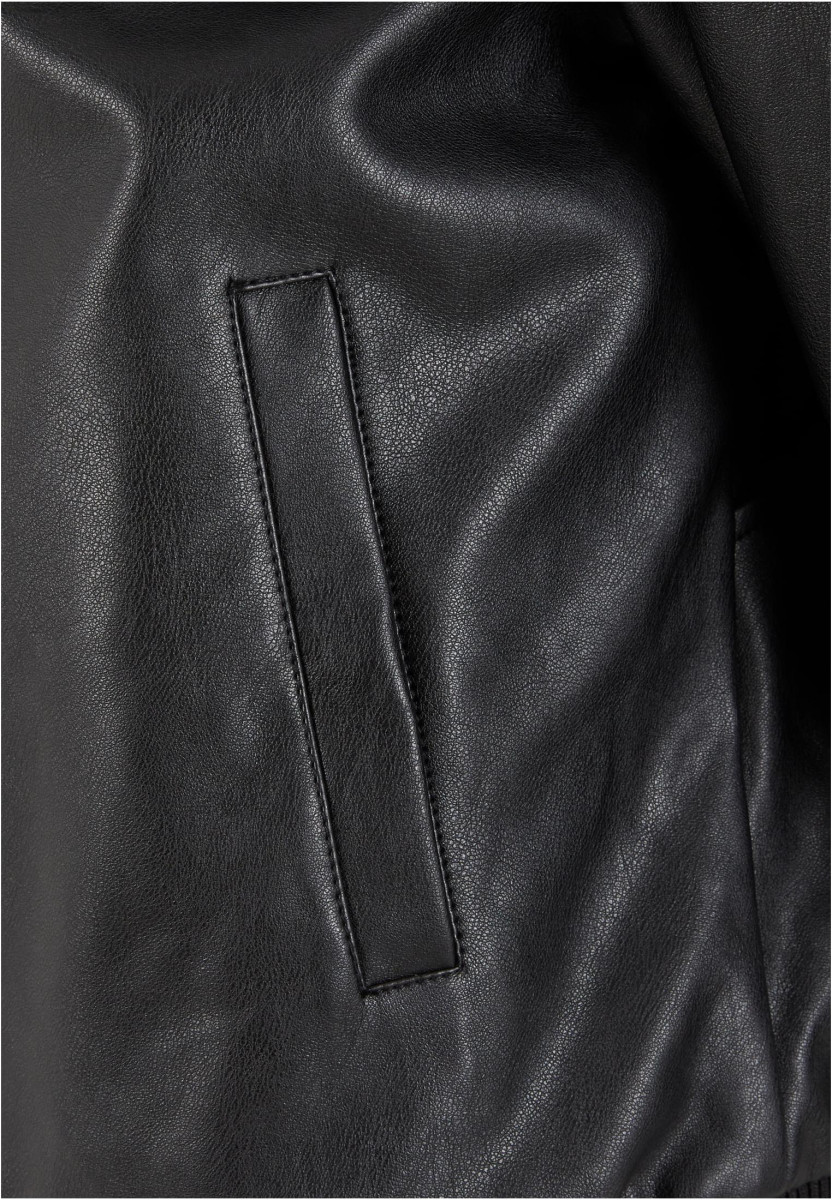 Synthetic Leather Blouson