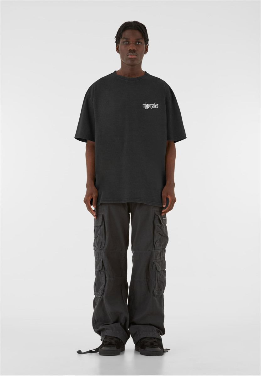 MJG Heavy Oversized Acid Washed Tee -  FROSTED WINGS