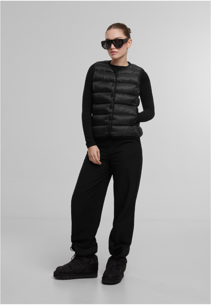Ladies Button Puffer Vest