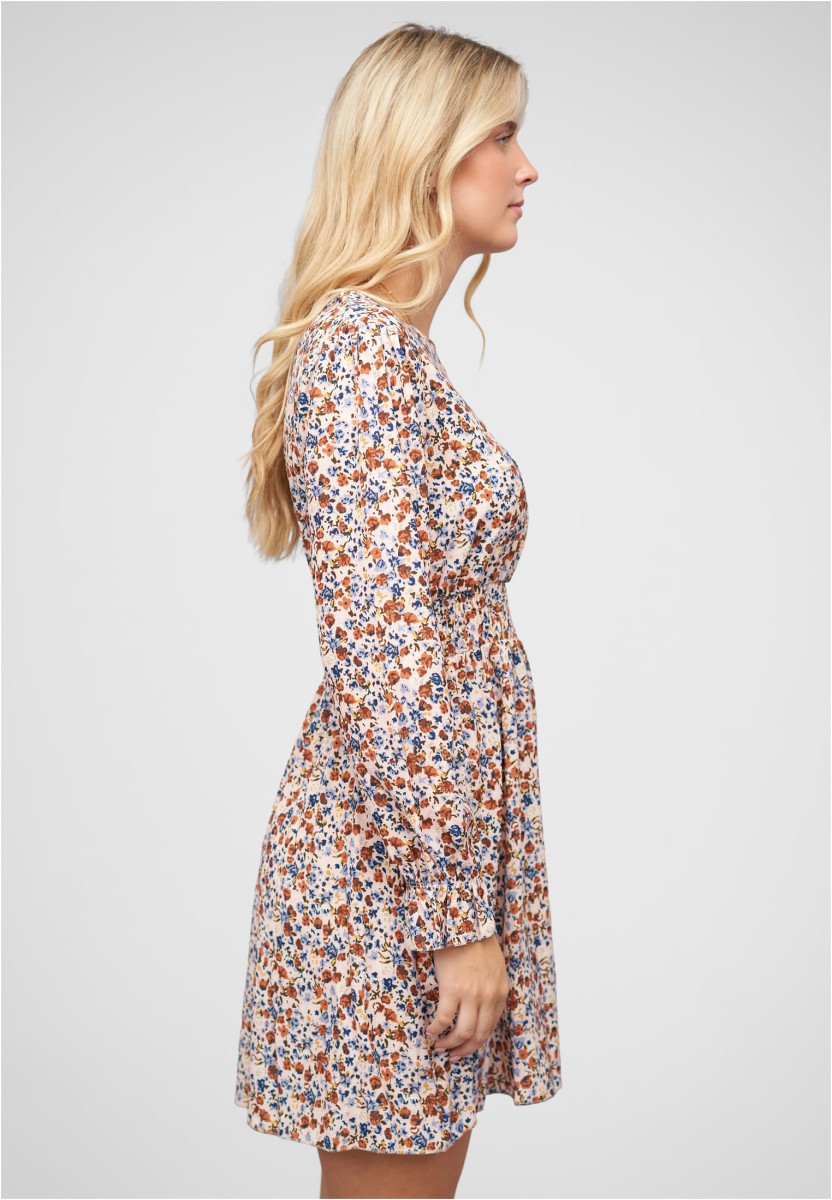 Langarm Kleid mit Blumen Print