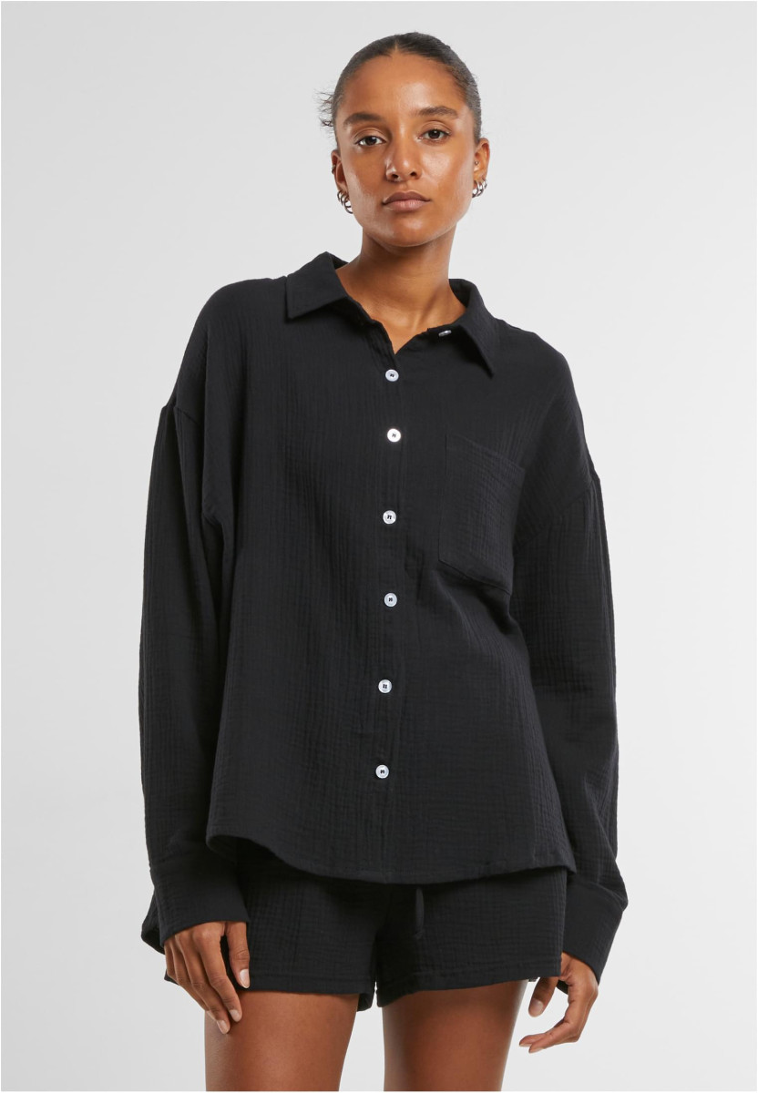 Ladies Oversized Musselin Blouse