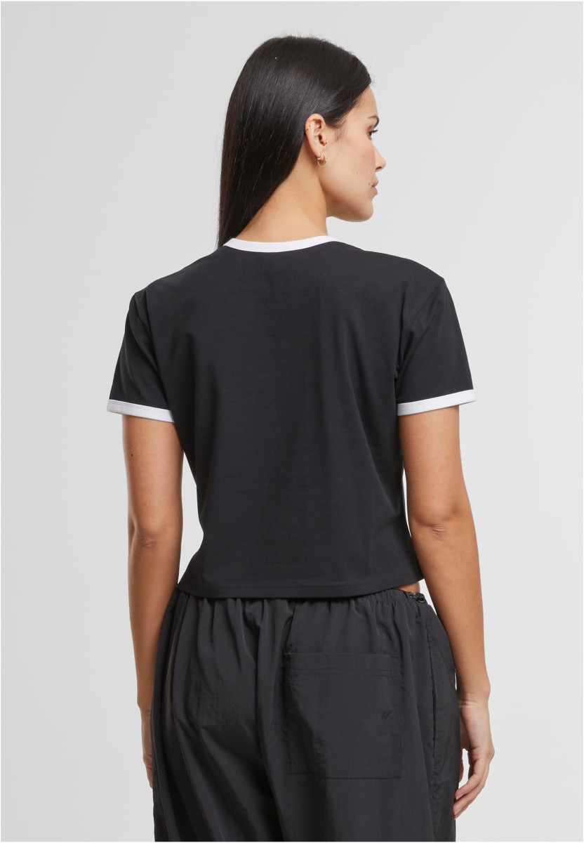 Ladies Contrast Retro T-Shirt