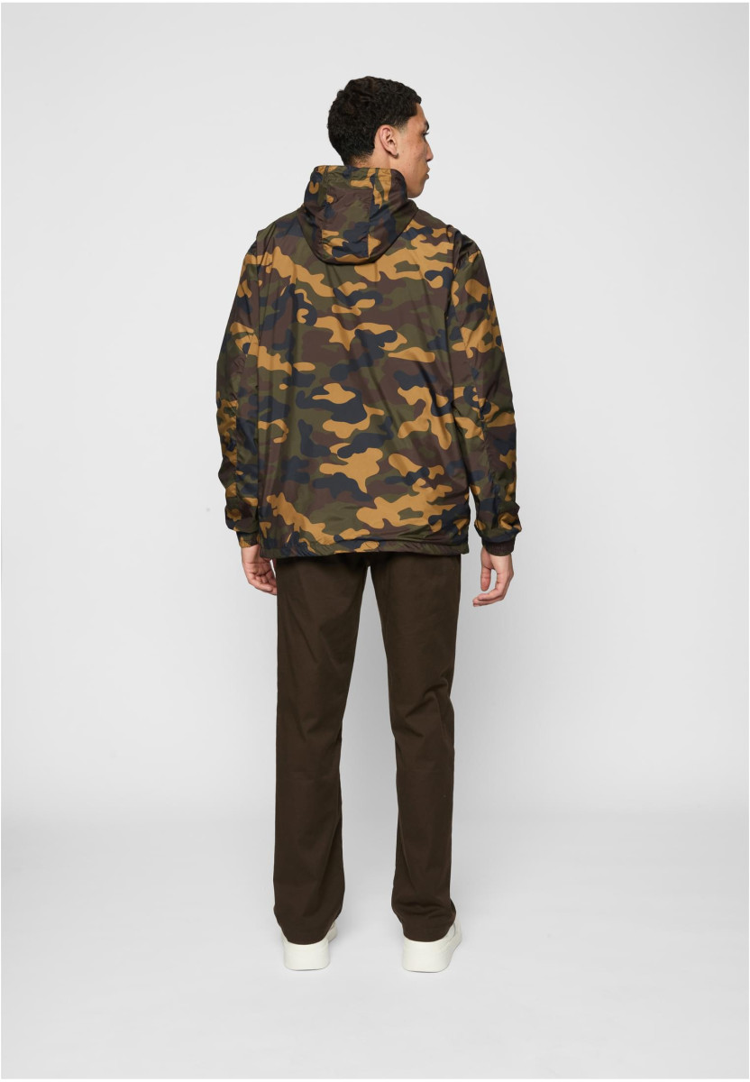 Camo Pull Over Windbreaker