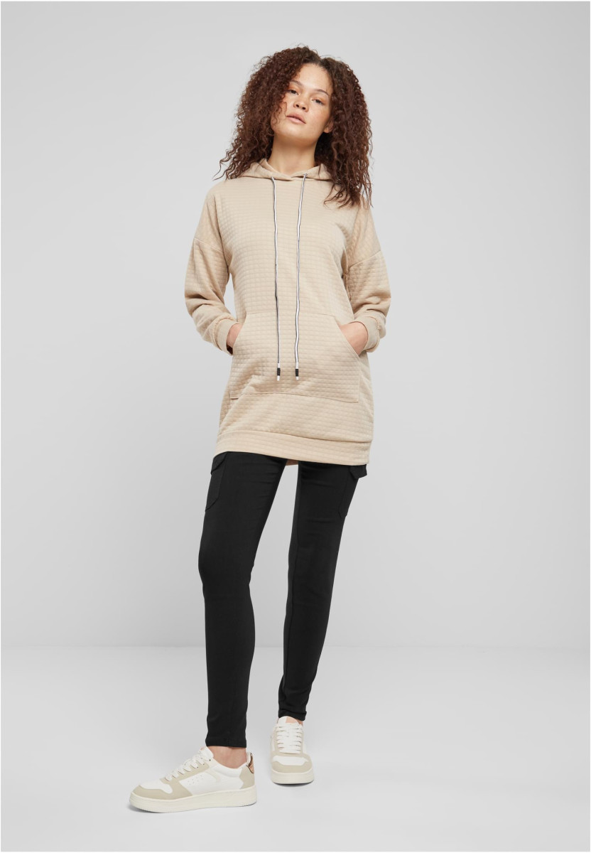 Cloud5ive Damen Hoodie mit Diamond Strukturmuster und K?ngurutasche