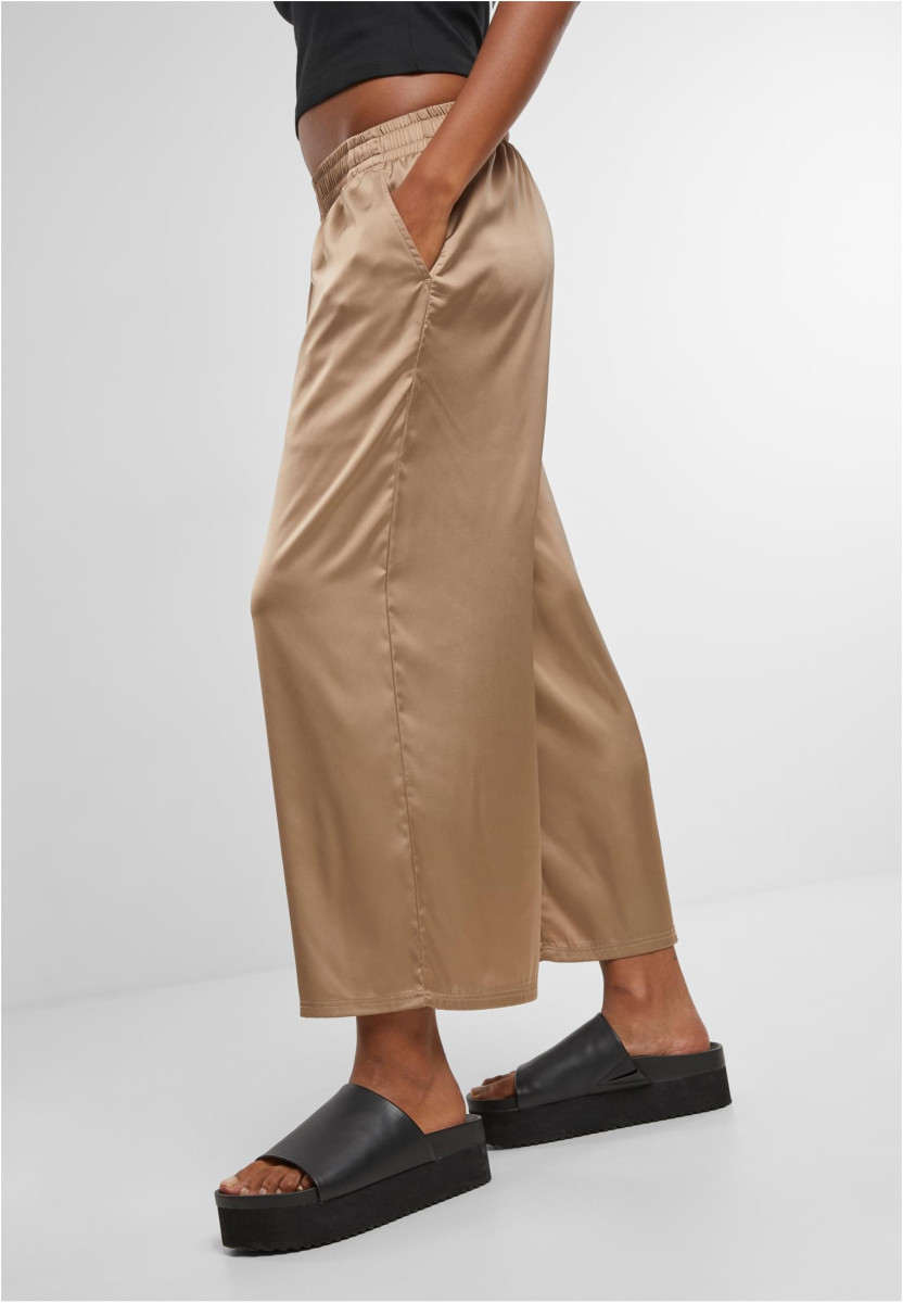 Ladies Satin Wide Leg Culotte