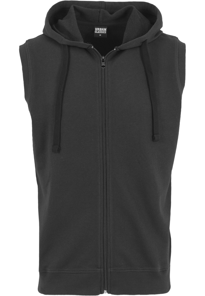 Sleeveless Terry Zip Hoody