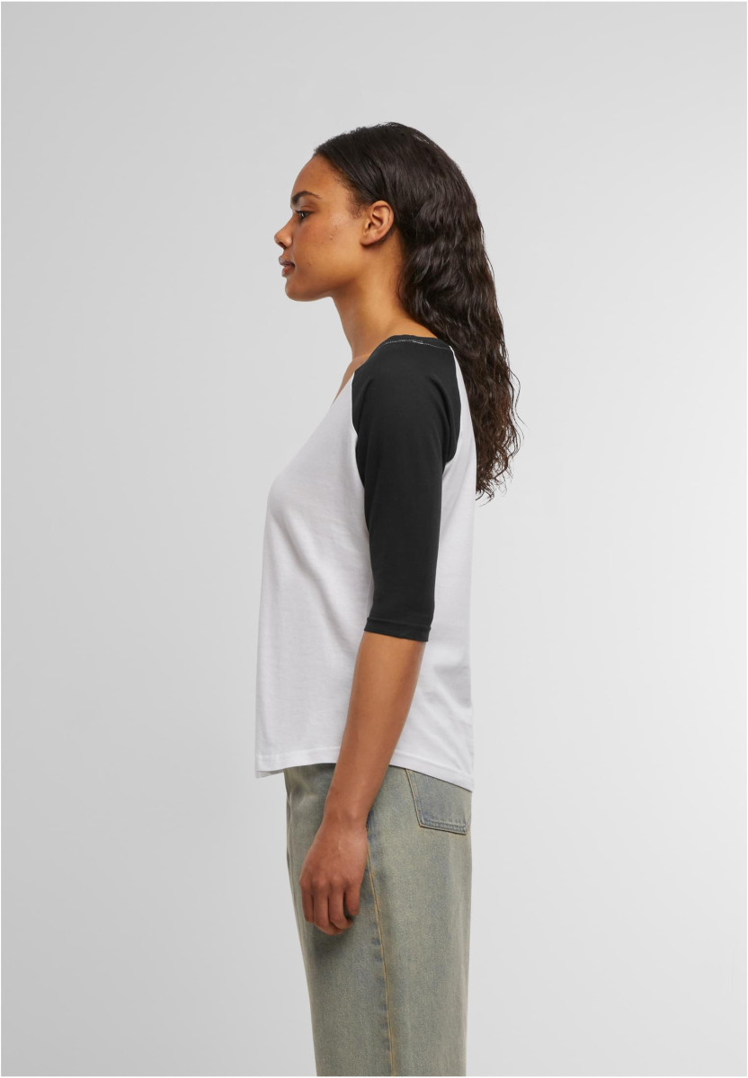 Ladies 3/4 Contrast Raglan Tee