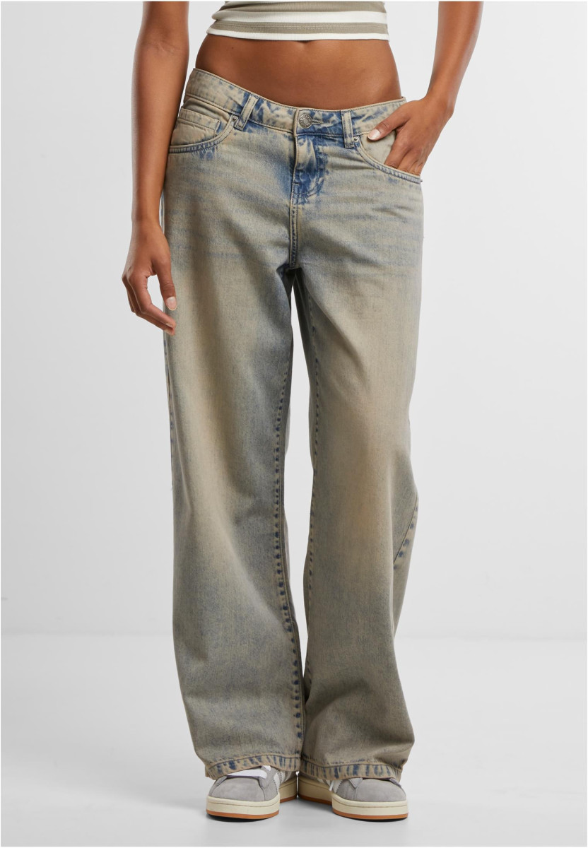 Ladies Low Waist Baggy Fit Denim