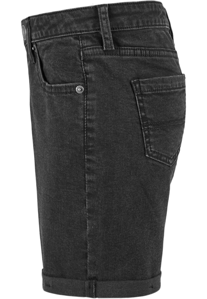 Girls Organic Stretch Denim 5 Pocket Shorts