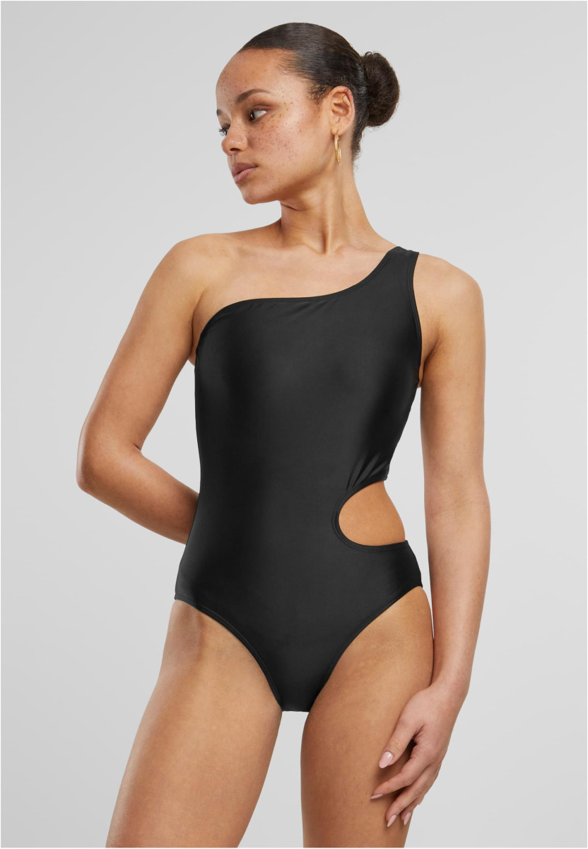 Ladies Asymmetric Cut Out Swimmsuit