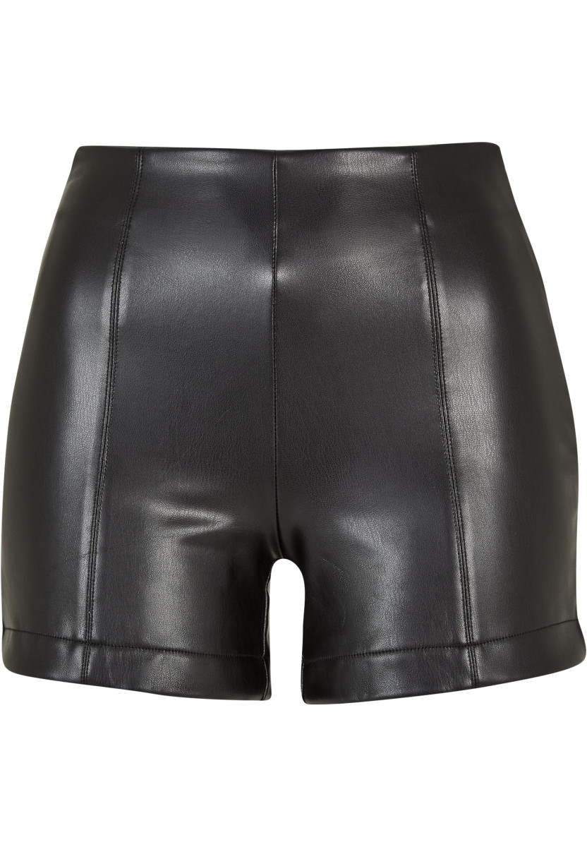 Ladies Synthetic Leather Shorts