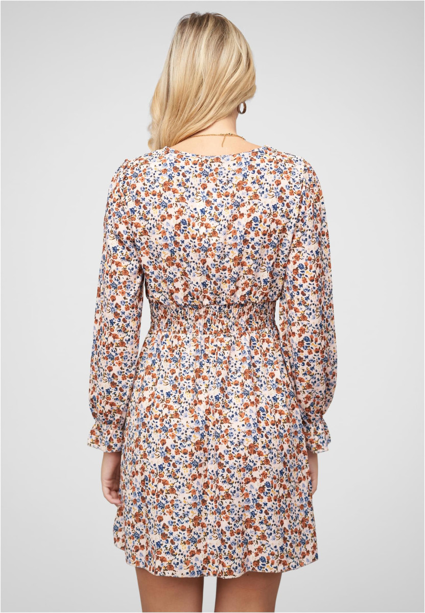 Langarm Kleid mit Blumen Print