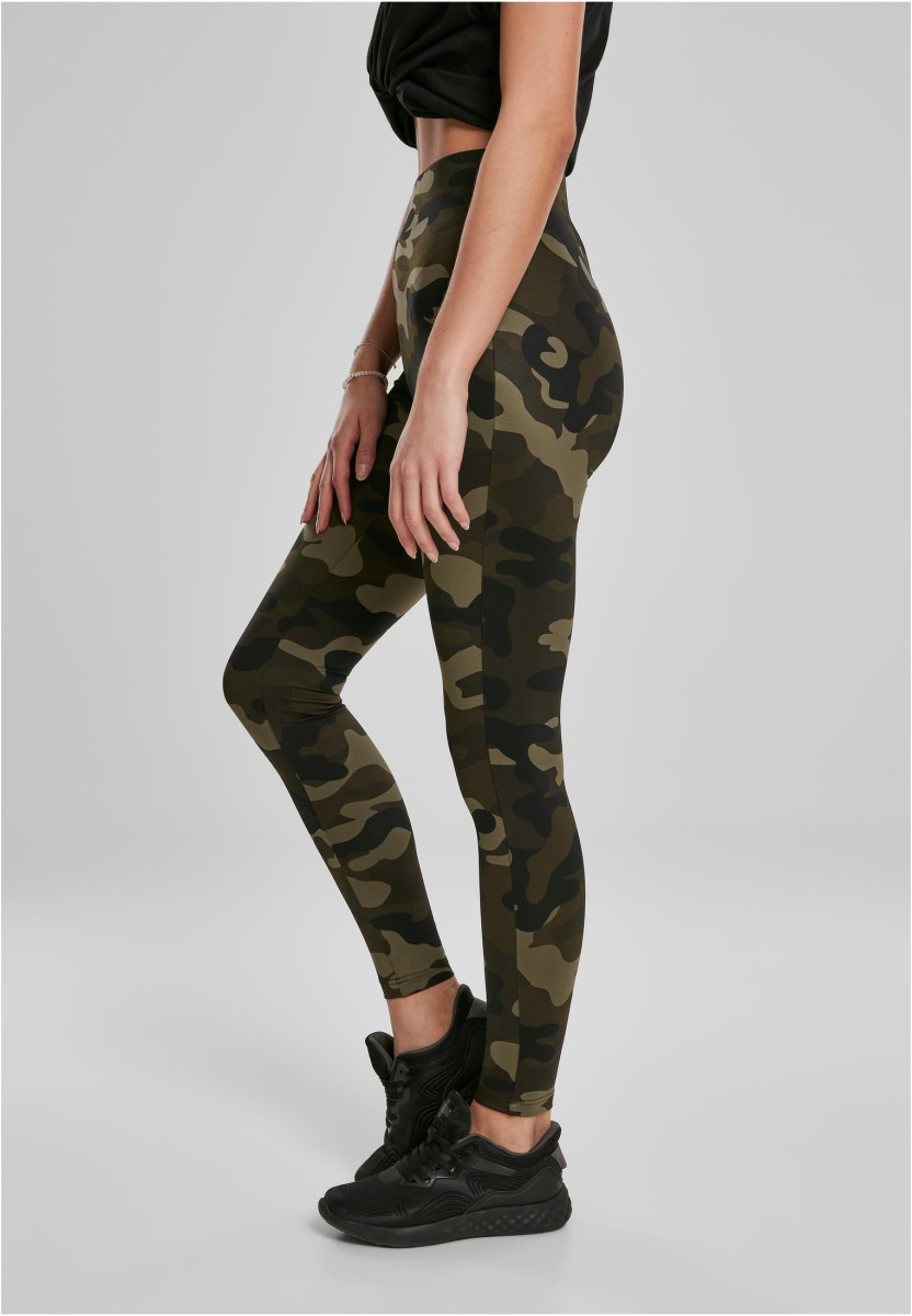 Ladies High Waist Camo Tech Leggings