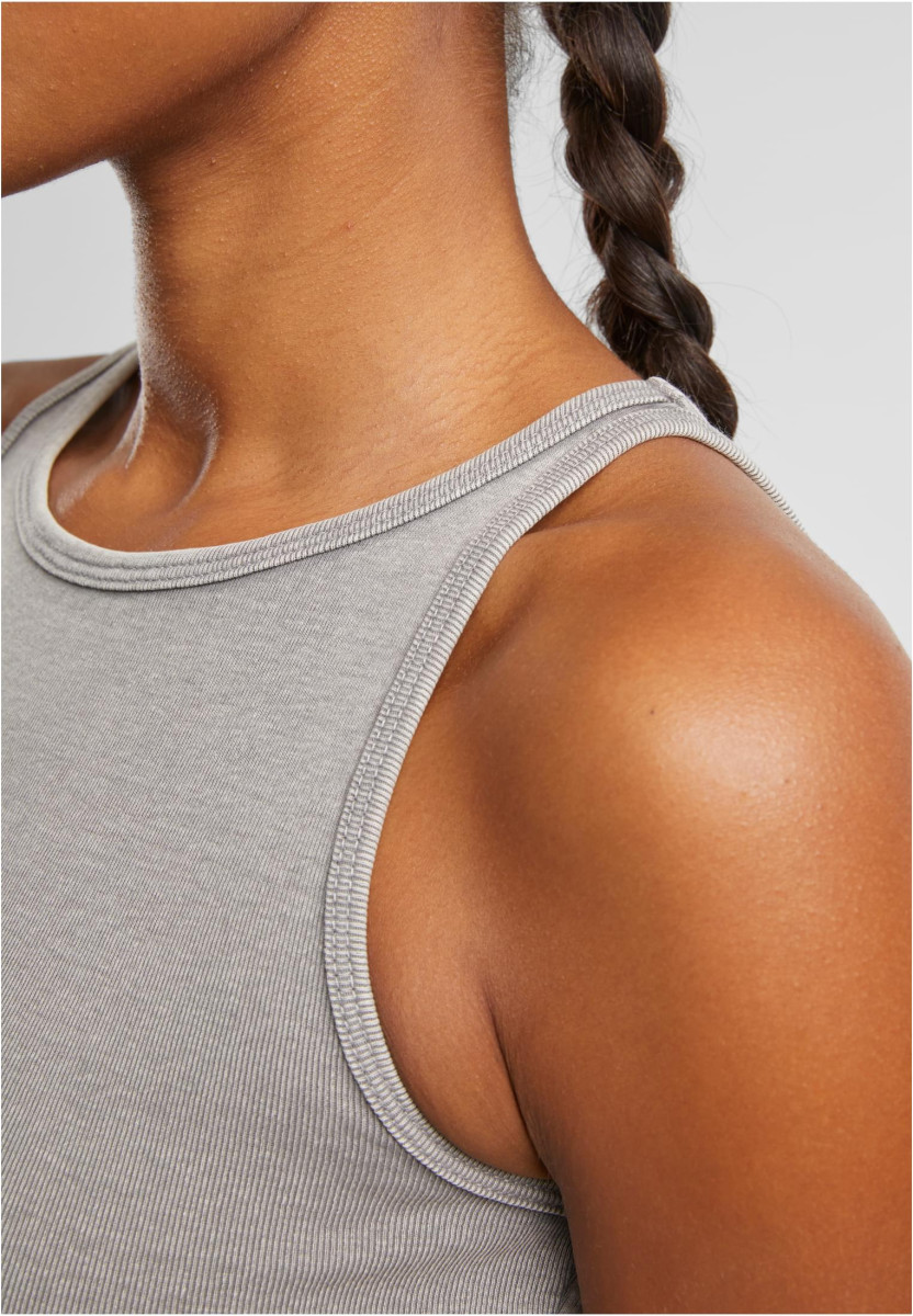 Ladies Washed Rib Jersey Cropped Top 2Pack