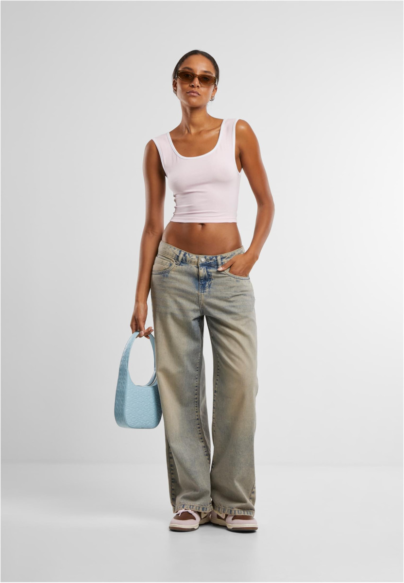 Ladies Contrast Cropped Top