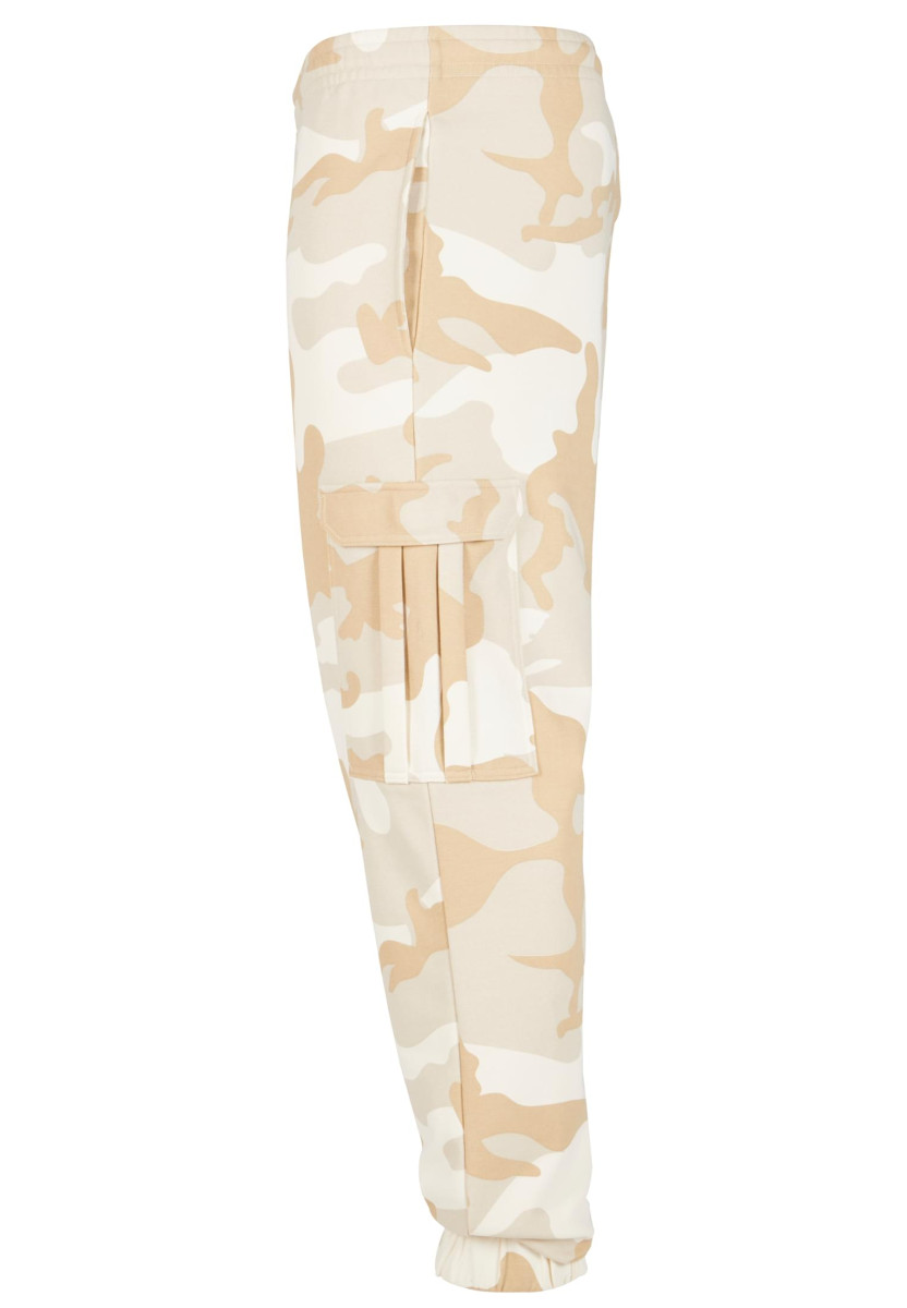 Wide Camo Cargo Sweatpants