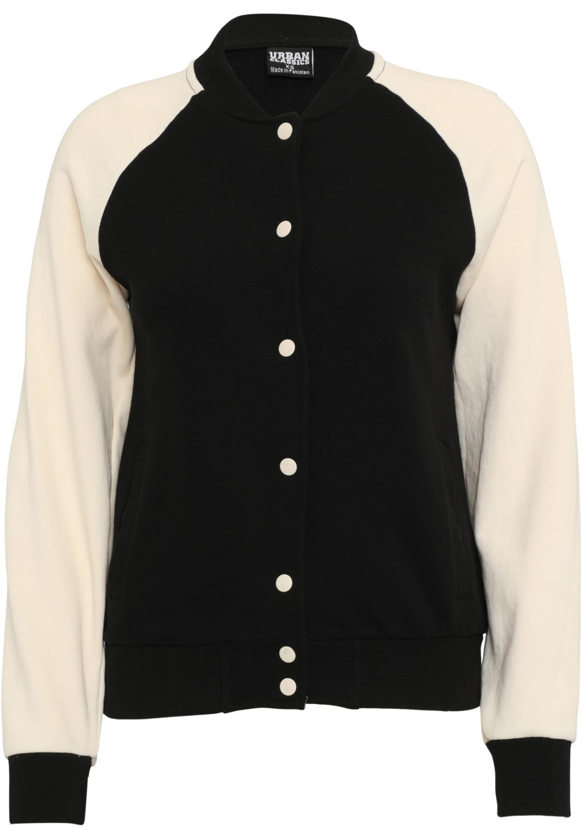 Ladies Light Terry Raglan College Jacket