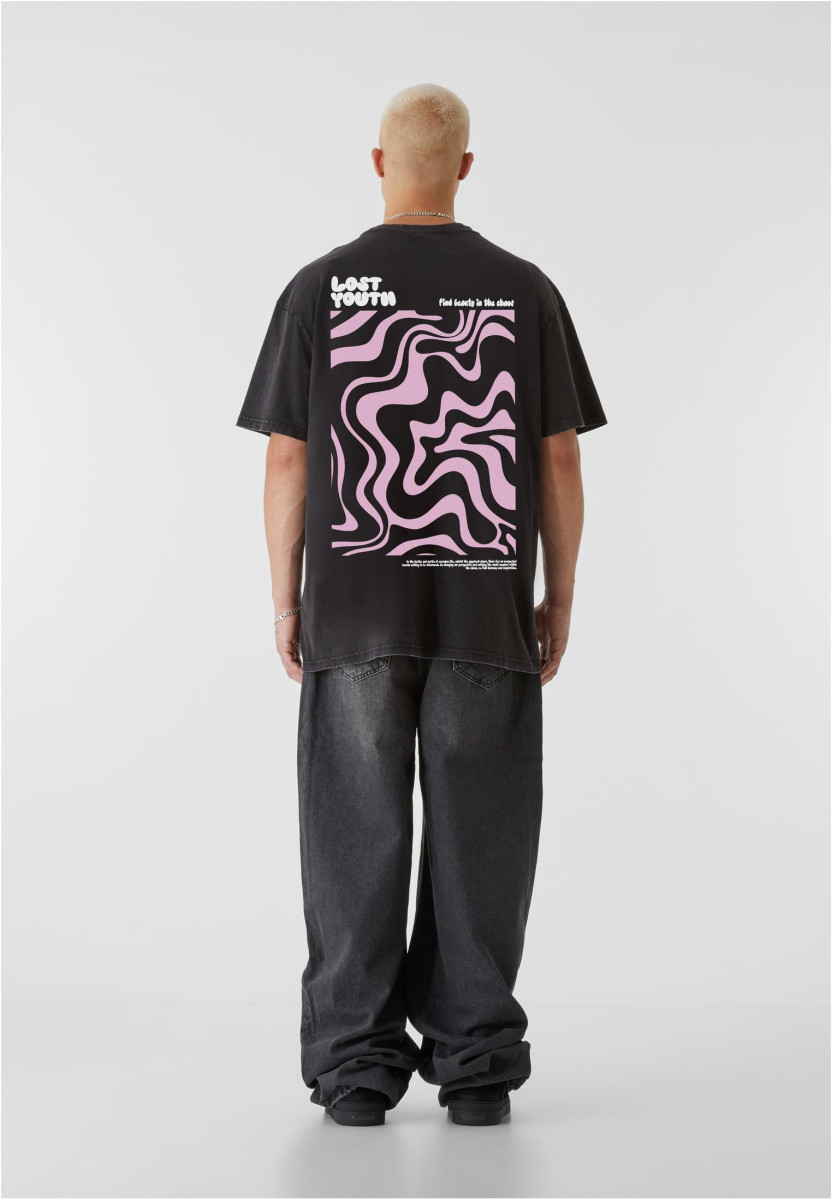 LY ACID WASHED TEE - BEAUTIFUL CHAOS PINK