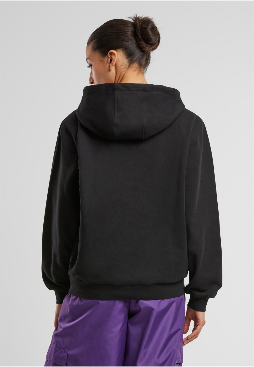 Ladies Loose Light Brushed Fleece Hoody