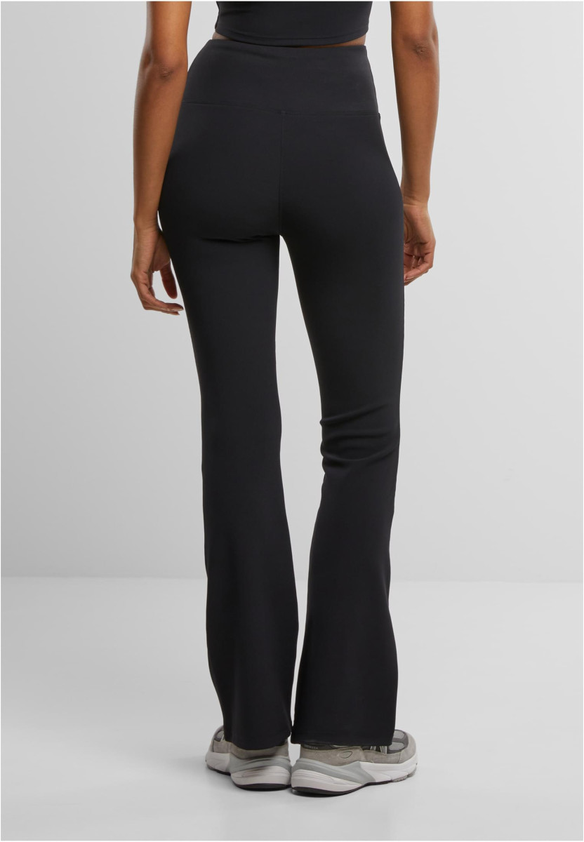 Ladies Flared Leggings Rib