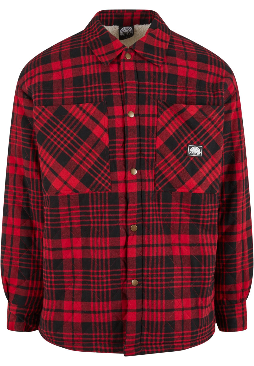 Southpole Flannel Quilted Shirt Jacket