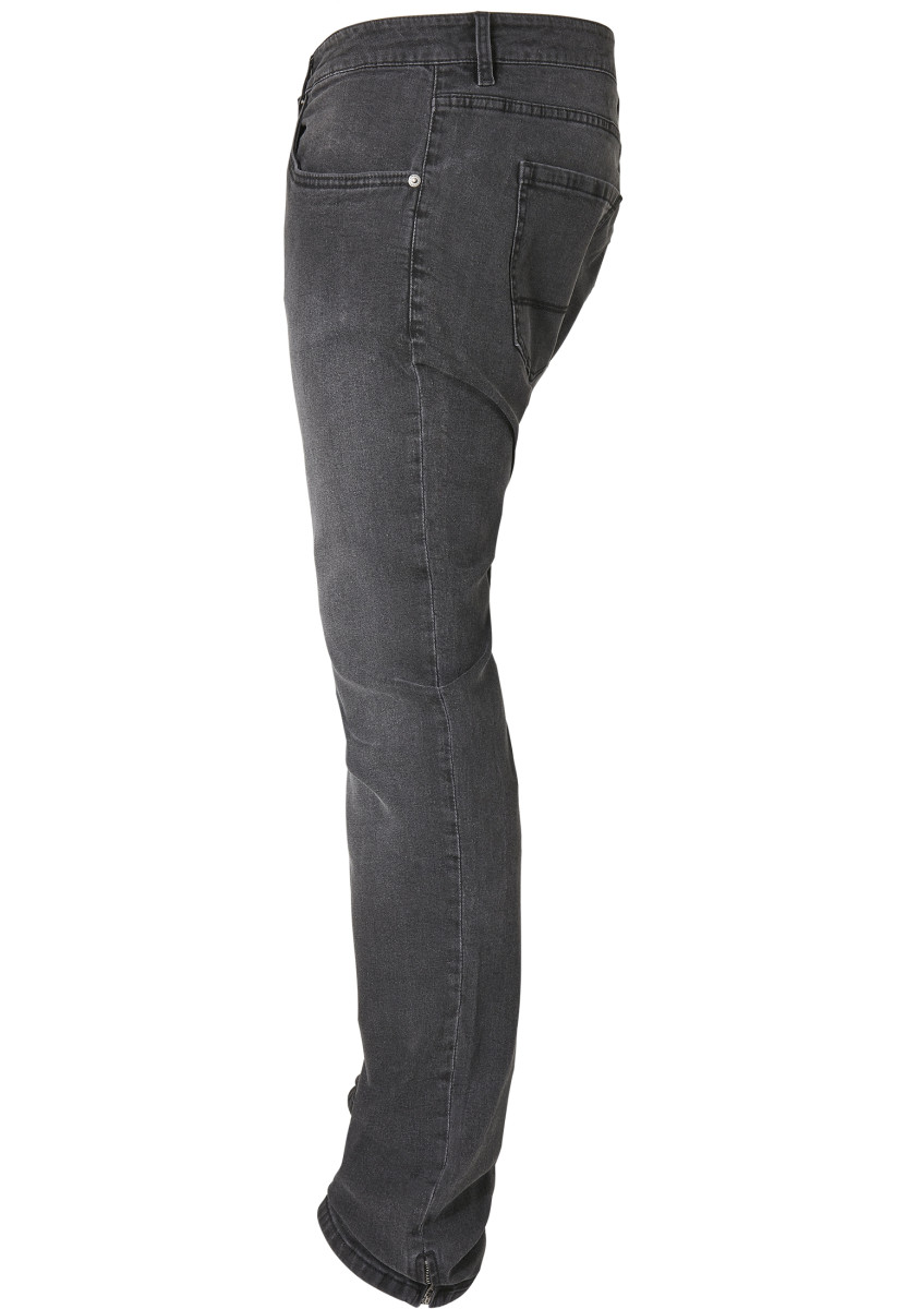 Slim Fit Zip Jeans