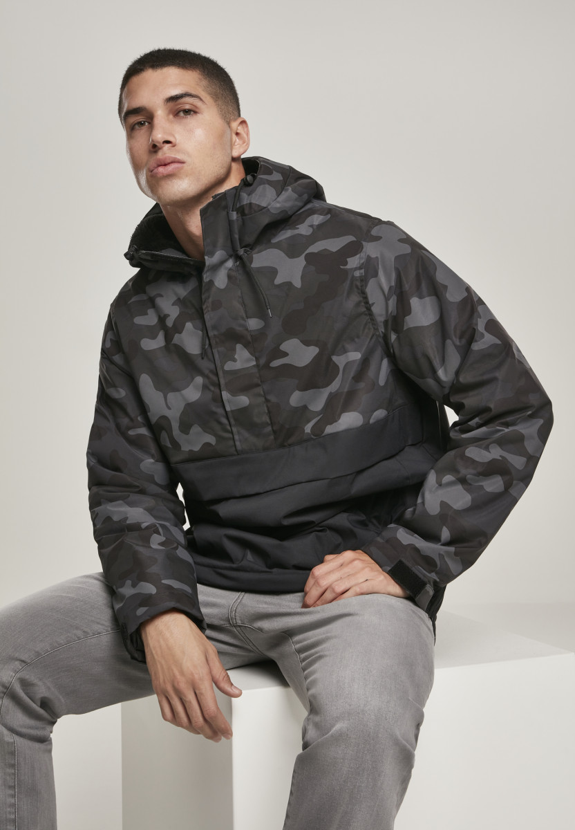 Camo Mix Pull Over Jacket