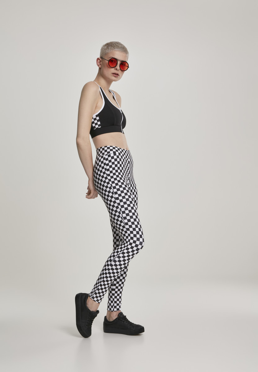 Ladies Check Pattern Leggings