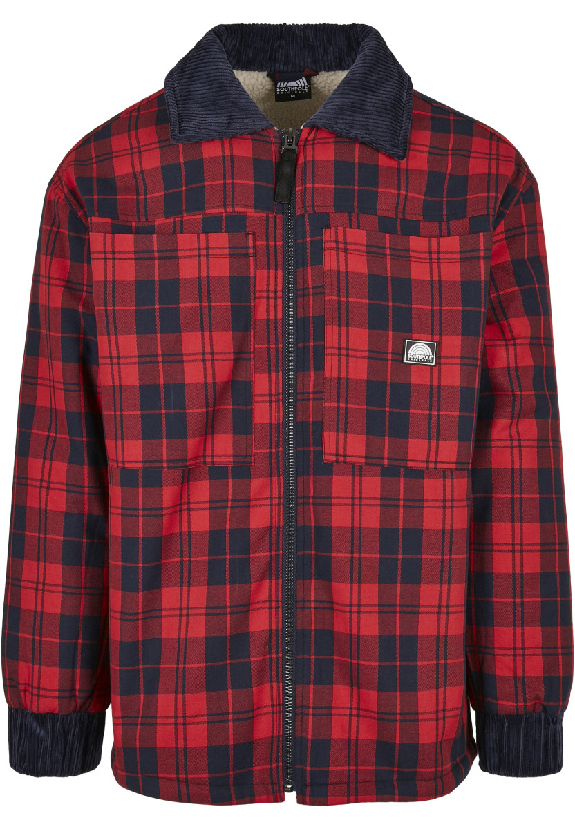 Southpole Check Flannel Sherpa Jacket