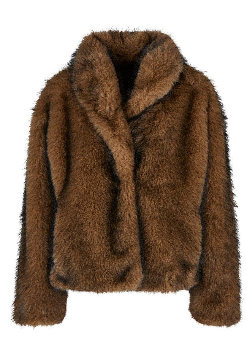 Ladies Short Faux Fur Jacket