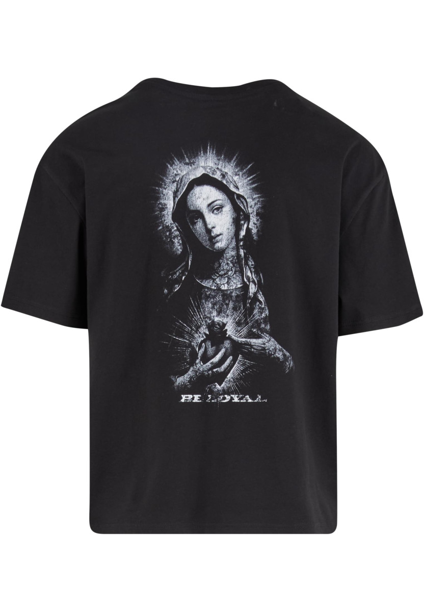 Distressed Mary Cropped Oversize Tee