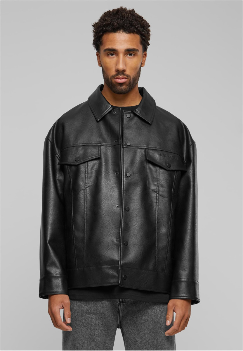 Sense Imitation Leather Jacket