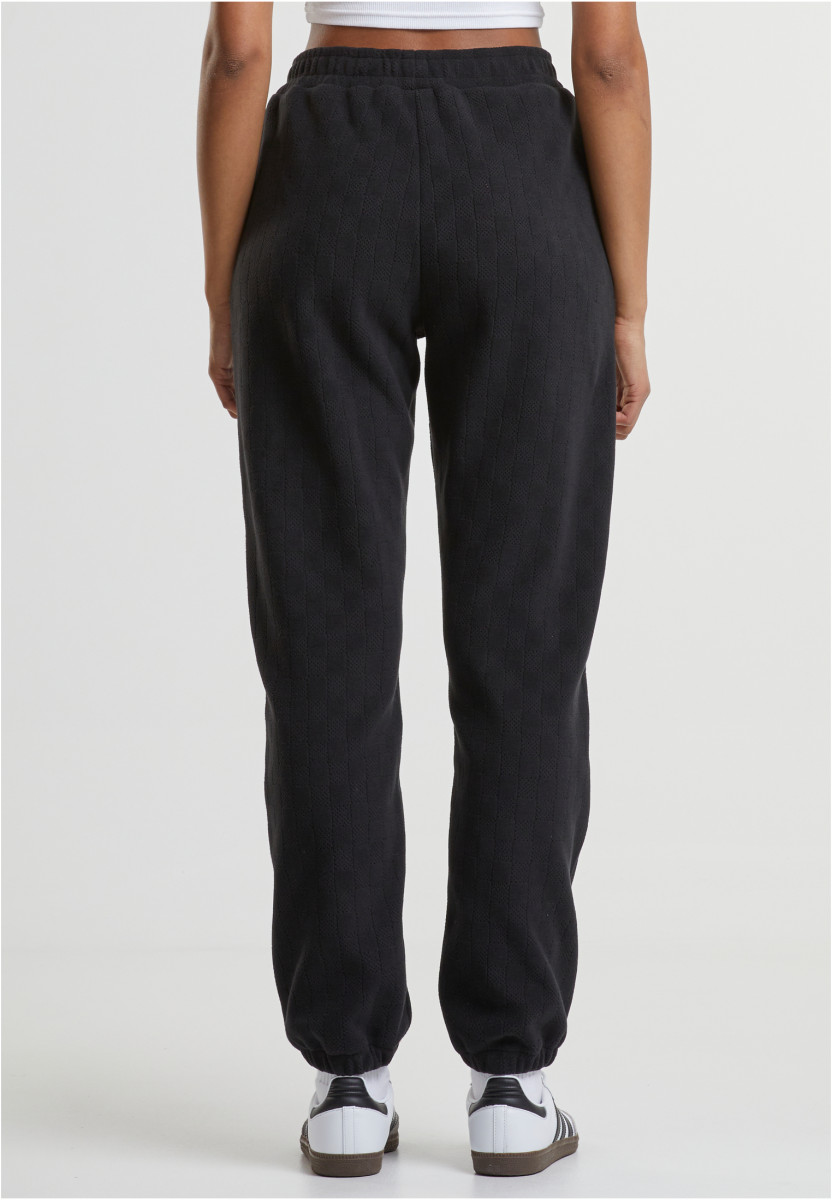 Ladies Jacquard Velvet Sweatpants