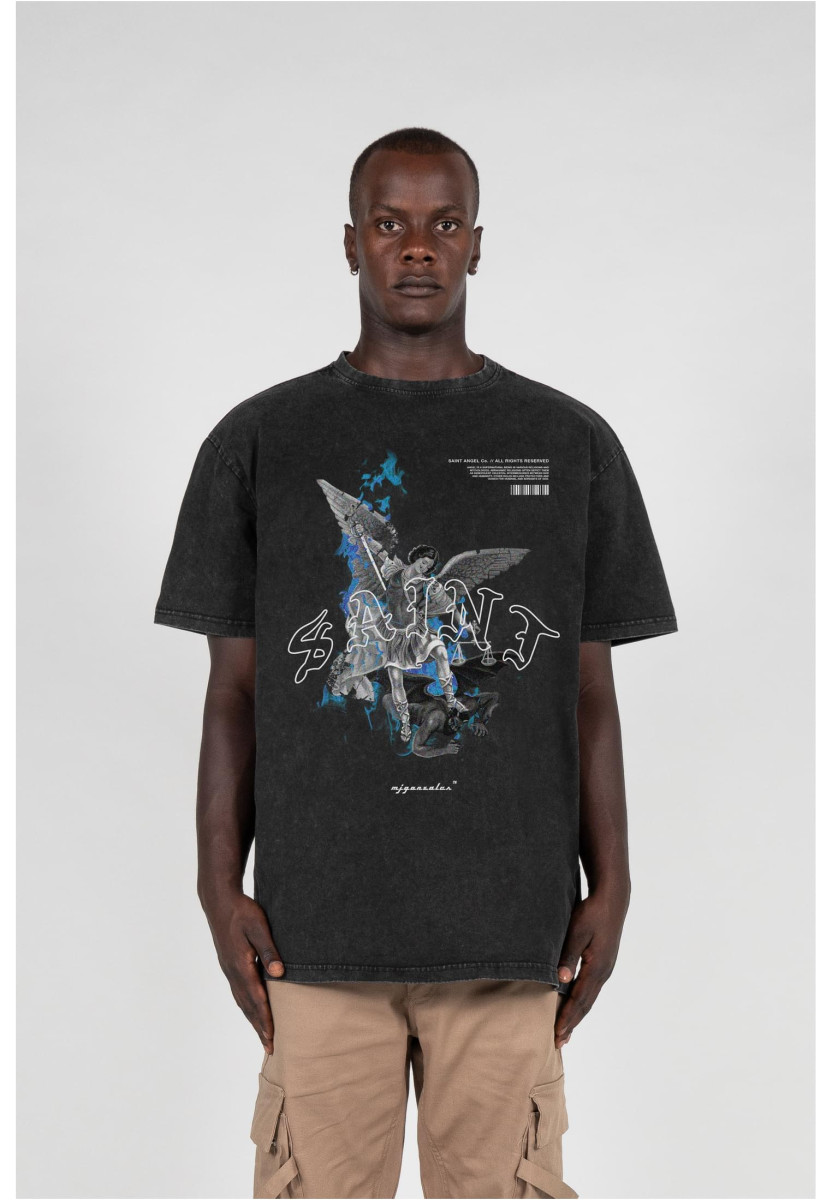 SAINT V.1 x Acid Washed Heavy Oversize Tee
