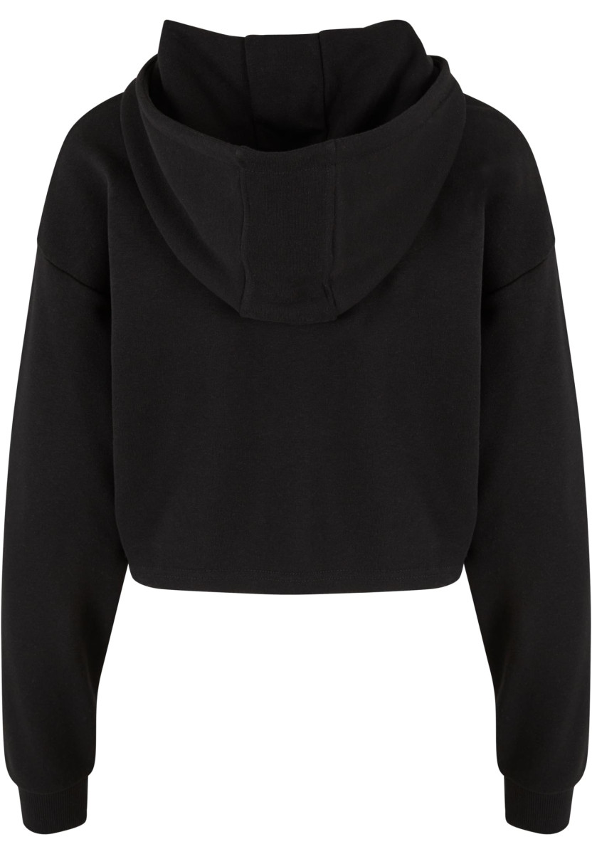 Ladies Oversized Cropped Light Terry Hoodie