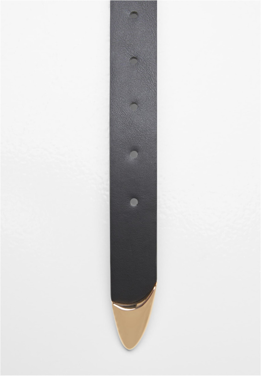 Chunky Buckle Loop Synthetic Leather Belt