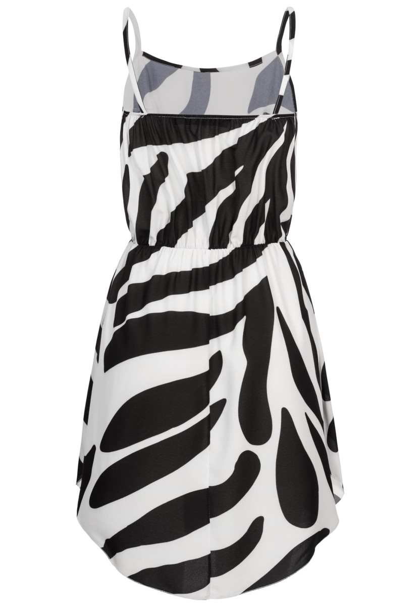 Dress with zebra print